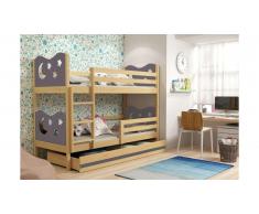 JUSTyou Ola Lit superposé Pin Anthracite