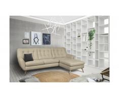 JUSTyou Genise Canapé d'angle Velours Beige