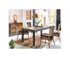 JUSTyou Tessy Table de salle a manger Marron 90x180 cm
