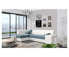 JUSTyou Idella Canapé Cuir synthétique Bleu