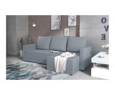 JUSTyou Tanita Canape d'angle Bleu Tissu structure