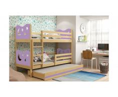 JUSTyou Ola+lit supplémentaire Lit Pin Pourpre