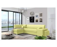 JUSTyou Idella Canapé Velours Jaune