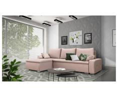 JUSTyou Claribel Canapé Velours Rose