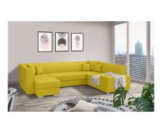 JUSTyou Alorie Canapé Velours Jaune