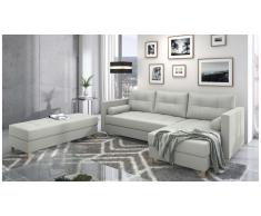 JUSTyou Kaito Canape d'angle Beige Cuir synthetique