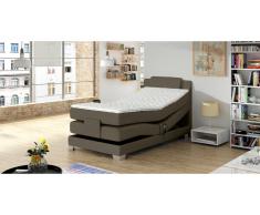 JUSTyou Wave Lit boxspring Taupe 100x200 cm