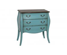 JUSTyou Mellow Commode Peuplier Turquoise Marron