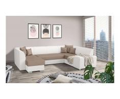 JUSTyou Alorie Canapé Cuir synthétique Marron