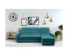 JUSTyou Adrien Canapé d'angle sans Turquoise