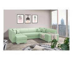 JUSTyou Alorie Canapé Velours Vert