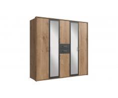 JUSTyou Cartaxo Armoire a portes battantes Chene