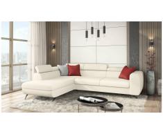 JUSTyou Corina Canapé d'angle Beige Cuir synthétique