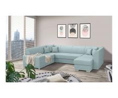 JUSTyou Alorie Canapé Velours Bleu