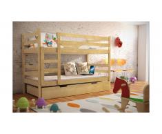 JUSTyou Nemo Lit superposé Pin 80x185 cm