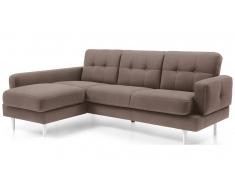 JUSTyou Chayma Canapé d'angle Velours Beige