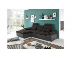 JUSTyou Minnesota Canapé d'angle Marron