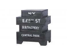 JUSTyou Ronn Commode Noir