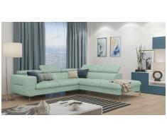 JUSTyou Diogo Canapé d'angle Vert Velours