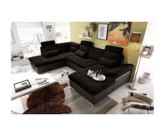 JUSTyou Mississippi Canapé d'angle Marron