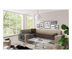 JUSTyou Alvy Canapé Cuir synthétique Marron