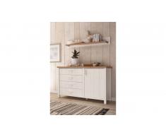 JUSTyou Bellinzona Commode Pin Blanc | Verzasca Chene