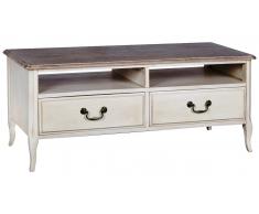 JUSTyou Limena Meuble TV Beige Caoutchouc