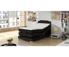 JUSTyou Wave Lit boxspring Noir 100x200 cm