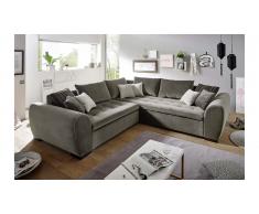 JUSTyou Vermont Canapé d'angle Marron