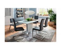 JUSTyou Tumtum Table de salle a manger Blanc mat