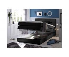 JUSTyou Albany I Lit boxspring 140x200 cm Noir