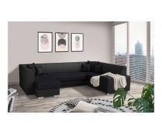 JUSTyou Alorie Canapé Cuir synthétique Noir