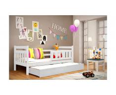 JUSTyou Tom Lit fonctionnel Blanc 80x185 cm