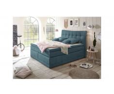 JUSTyou Georgia Lit boxspring Bleu