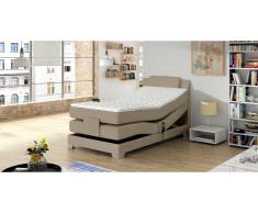 JUSTyou Wave Lit boxspring Beige 100x200 cm
