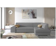 JUSTyou Piave Canapé d'angle Gris Tissu structure