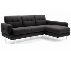 JUSTyou Chayma Canapé d'angle Anthracite