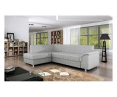 JUSTyou BARDOT Canapé d'angle Gris Angle gauche