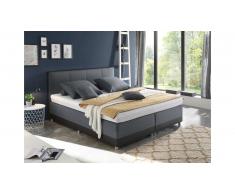 JUSTyou Helena Lit boxspring Anthracite Noir 180x200 cm