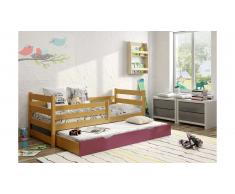 JUSTyou Jerry Lit fonctionnel Aulne Violet 80x185 cm