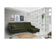 JUSTyou Genise Canapé d'angle Velours Vert