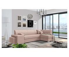 JUSTyou Idella Canapé Velours Rose