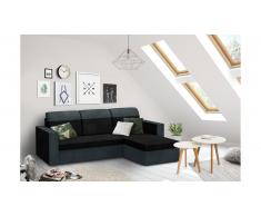 JUSTyou Delbert Canapé Microfibres Gris Noir