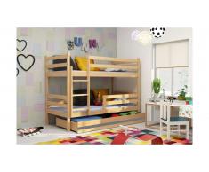 JUSTyou Kera Lit superposé Chene Anthracite