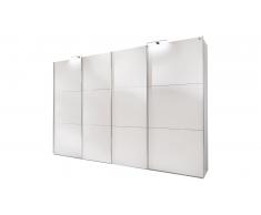 JUSTyou Telde Armoire a portes coulissantes Blanc