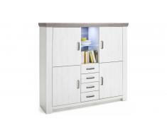 JUSTyou Centinela Buffet haut Pin | Chene Nelson