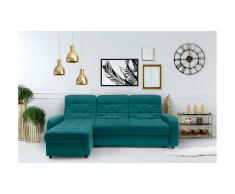 JUSTyou Adrien Canapé d'angle sans Turquoise