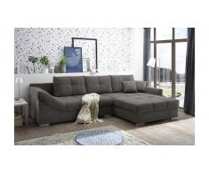 JUSTyou Oklahoma Canapé d'angle Marron