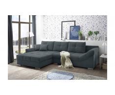 JUSTyou Colorado Canapé d'angle Anthracite