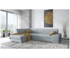 JUSTyou Panaro Canapé d'angle Gris Tissu structure